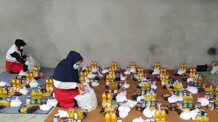 توزیع 3500بسته معیشتی و بهداشتی در میان متاثرین از کرونا درمازندران